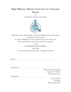 High Efficiency Electric Generator for Chain
