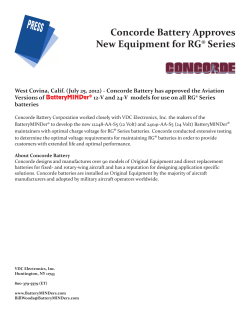Concorde Battery Approves New Equipment for