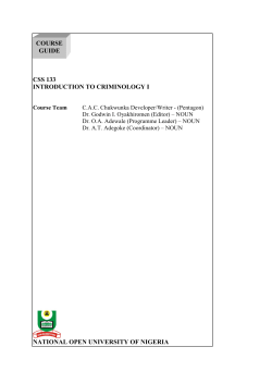 CSS133 - National Open University of Nigeria