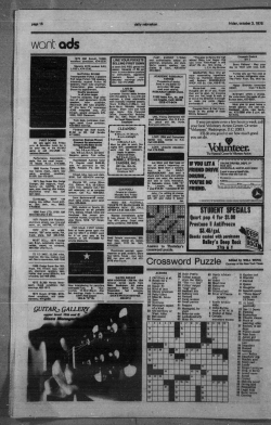 Crossword Puzzle - Nebraska Newspapers