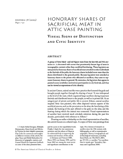 Honorary Shares of Sacrificial Meat in Attic Vase Painting: Visual