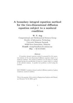 A boundary integral equation method for the two