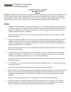 GEC December 2014 Minutes