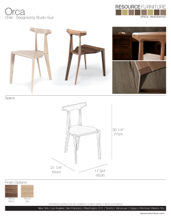 Chair - Designed by Studio Gud Finish Options: Specs 21 1/4&rdquo; 54cm