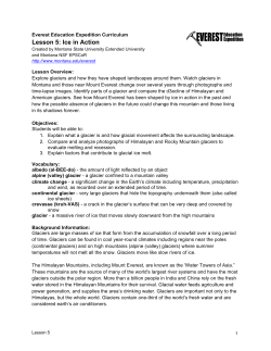 Lesson 5: Ice in Action - Montana State University