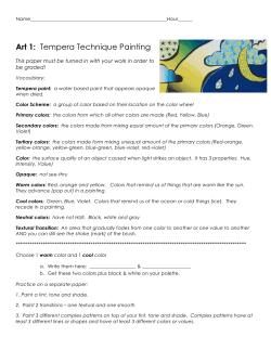 Tempera Technique Painting