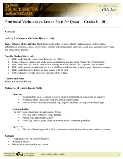 Ontario - Canadian Museum of History