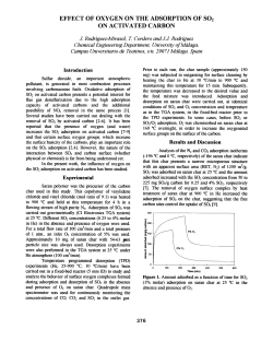1997: Effect of oxygen on the adsorption of SO2 on activated carbon