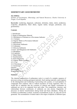 Sedimentary Geochemistry