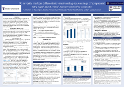 Do severity markers differentiate visual-analog-scale ratings
