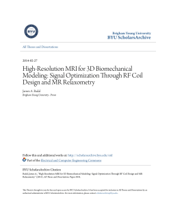 High-Resolution MRI for 3D Biomechanical Modeling
