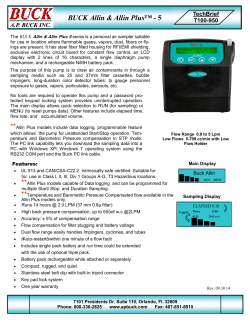 Buck Allin Plus 5 Techbrief.pub