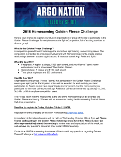 2016 Homecoming Golden Fleece Challenge