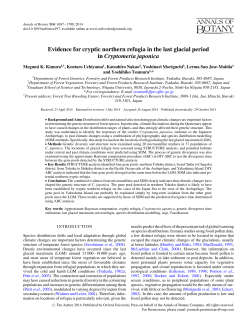 Evidence for cryptic northern refugia in the last