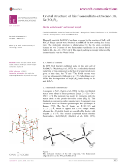 Crystal structure of bis (fluorosulfato