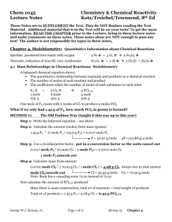 Ch 4 Stoichiometry 2013-Sept-26-b