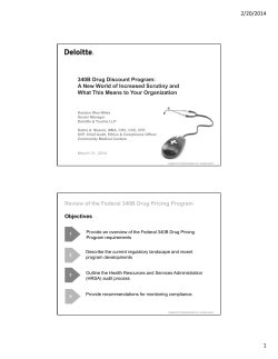 340B Drug Discount Program - Health Care Compliance Association