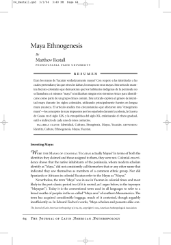 Maya Ethnogenesis - OSEA, The Open School of Ethnography and
