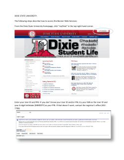 DIXIE STATE UNIVERSITY- The following steps describe how to