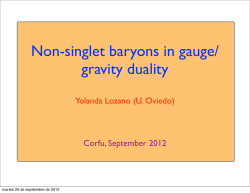 Non-singlet baryons in gauge/ gravity duality