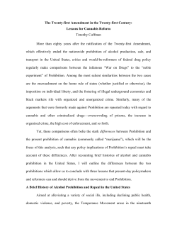 The Twenty-first Amendment in the Twenty-first Century