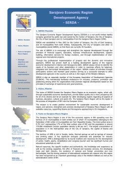 Sarajevo Economic Region Development