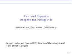 Functional Regression Using the fda Package in R