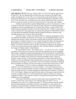 The Missing Peace - AAUW-IL