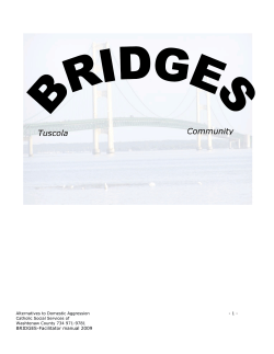 BRIDGES-Facilitator manual - Catholic Social Services of