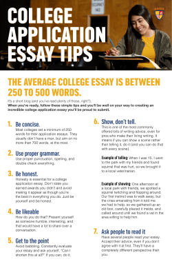 THE AVERAGE COLLEGE ESSAY IS BETWEEN 250 TO 500 WORDS.