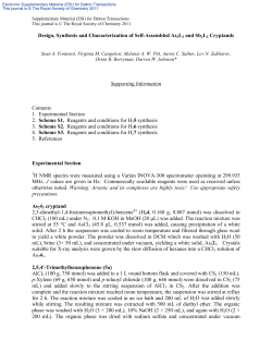 Design, Synthesis and Characterization of Self