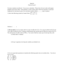 Math 94 Practice Exam 4 No notes or phones are allowed. You can