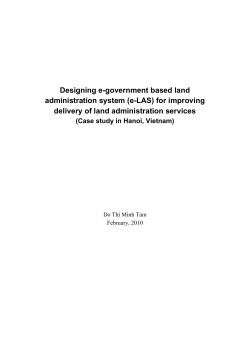 Designing e-government based land administration system (e