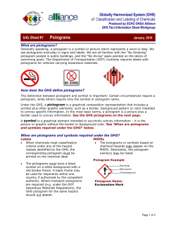 Fact Sheet on Globally Harmonized System for Classification and