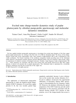 Excited state charge-transfer dynamics study of poplar plastocyanin