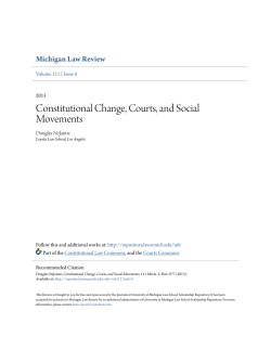 Constitutional Change, Courts, and Social Movements