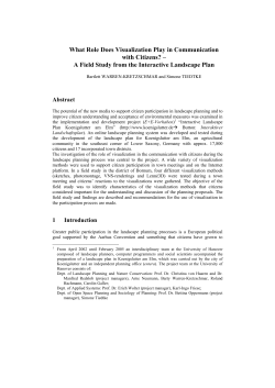 Implications for the Planning Process