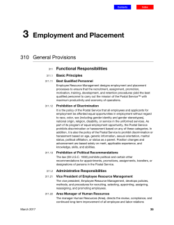 3 Employment and Placement