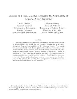 Justices and Legal Clarity: Analyzing the