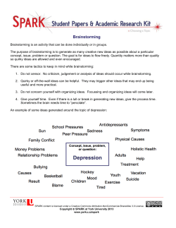 Brainstorming - York University Libraries