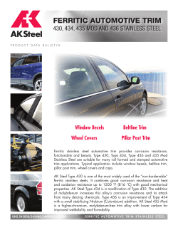 ferritic automotive trim