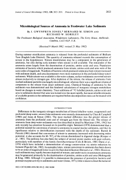 Microbiological Sources of Ammonia in Freshwater