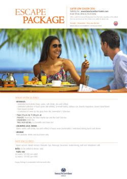 package - Beachcomber Hotels