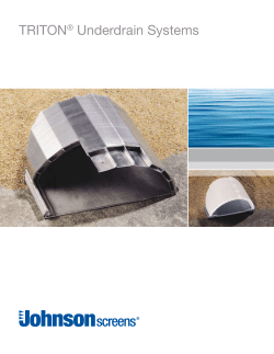 TRITON® Underdrain Systems - Environmental Technical Sales