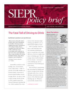 policy brief - SIEPR - Stanford University