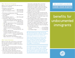 Benefits for Undocumented Immigrants