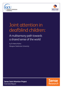 Joint attention in deafblind children