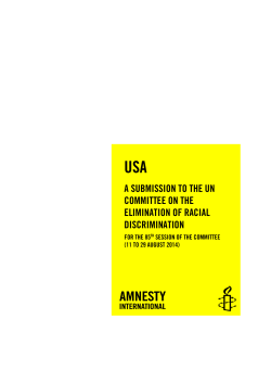 A submission to the UN Committee