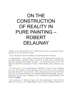 on the construction of reality in pure painting