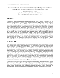 Florida International University Technology Demonstration of a